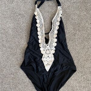 Kona Sol Black and Cream Kids Bodysuit